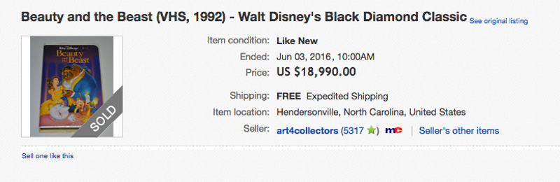 Illustration for article titled Why Do People Want Thousands of Dollars For Disney VHS Tapes on eBay?